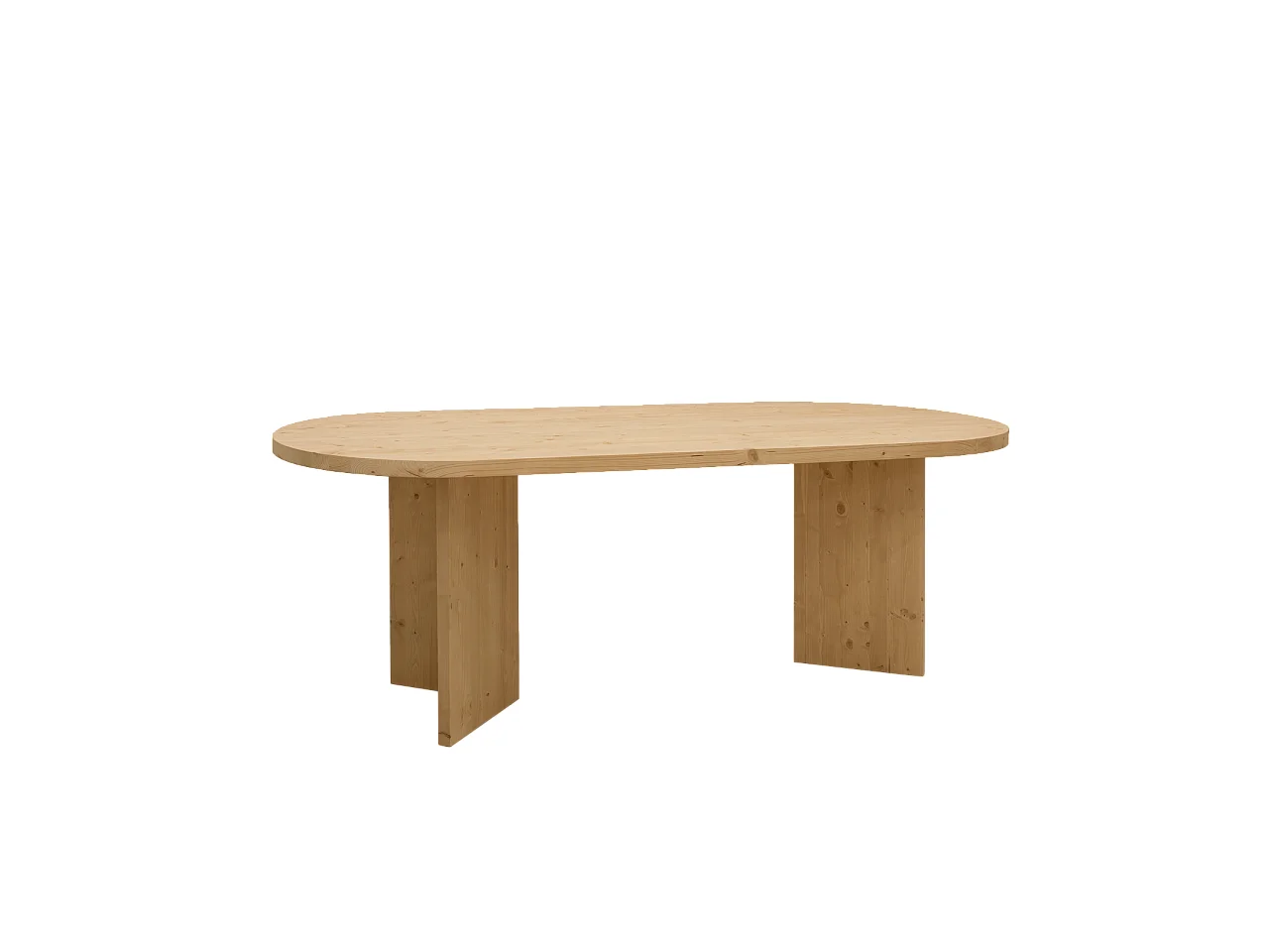 Table à manger en bois de sapin marron 180x75cm - OSAKA - DECOWOOD