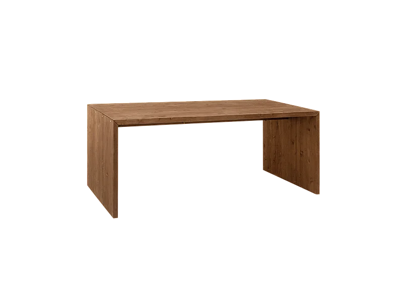 Tavolo da pranzo rettangolare in legno massello in tono noce 120x75cm - TELVA - DECOWOOD
