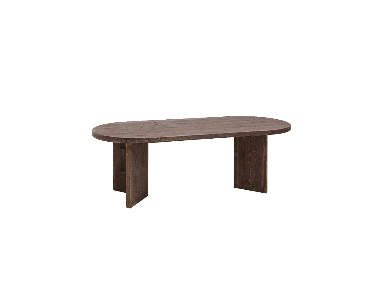Table à manger en bois de sapin marron 200x75cm - OSAKA - DECOWOOD