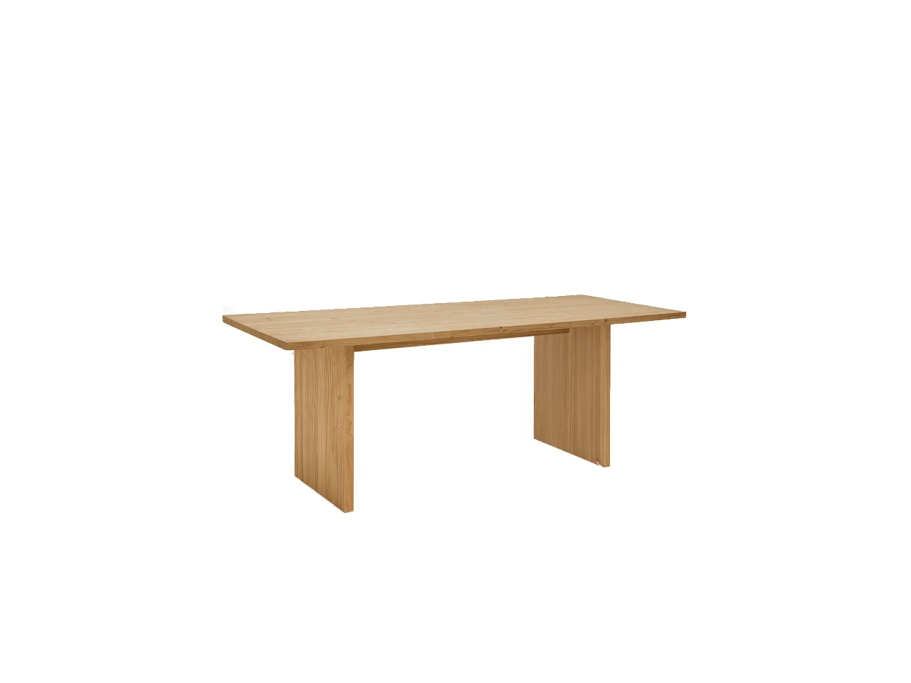 Table de salle à manger en bois marron 180x75cm - BALI - DECOWOOD