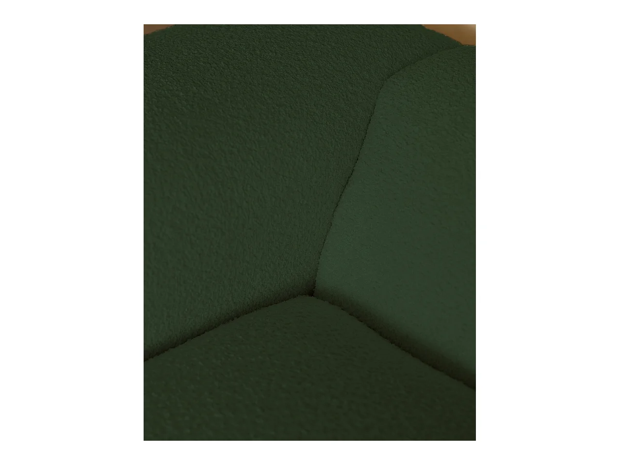 Canapé d'angle gauche 5/6 places 3 modules en vert