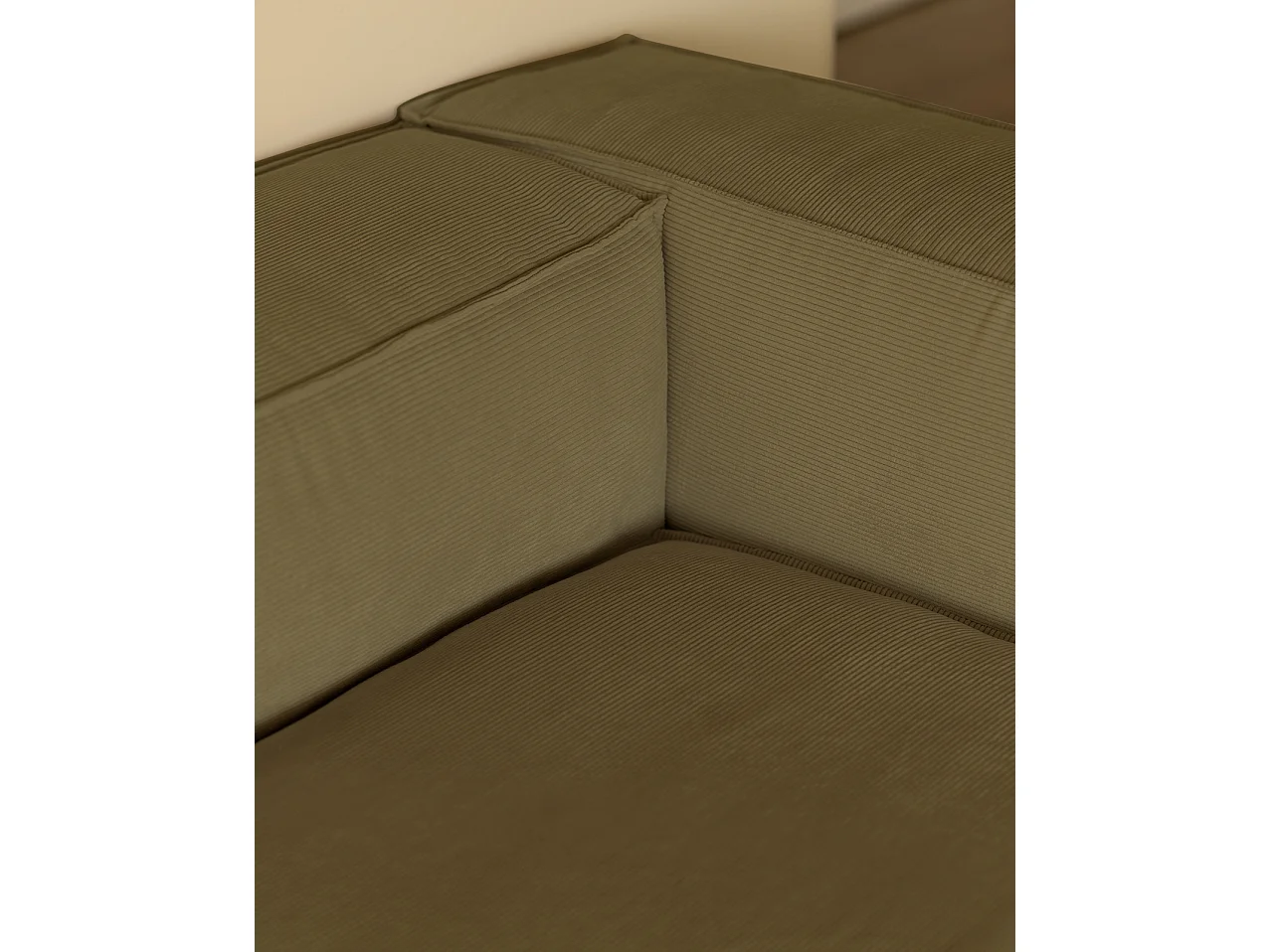 Divano 3 posti CHL destra velluto lime 250x175cm