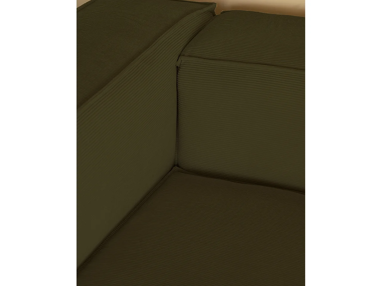 Divano 3/4 posti in velluto verde 210x110cm