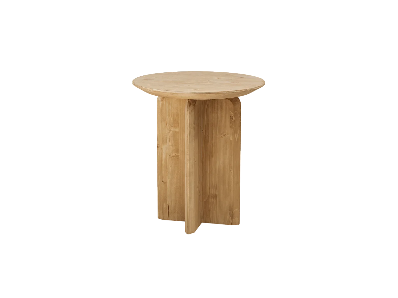 Table d'appoint en bois de sapin marron 50x45cm - BLOOM - DECOWOOD