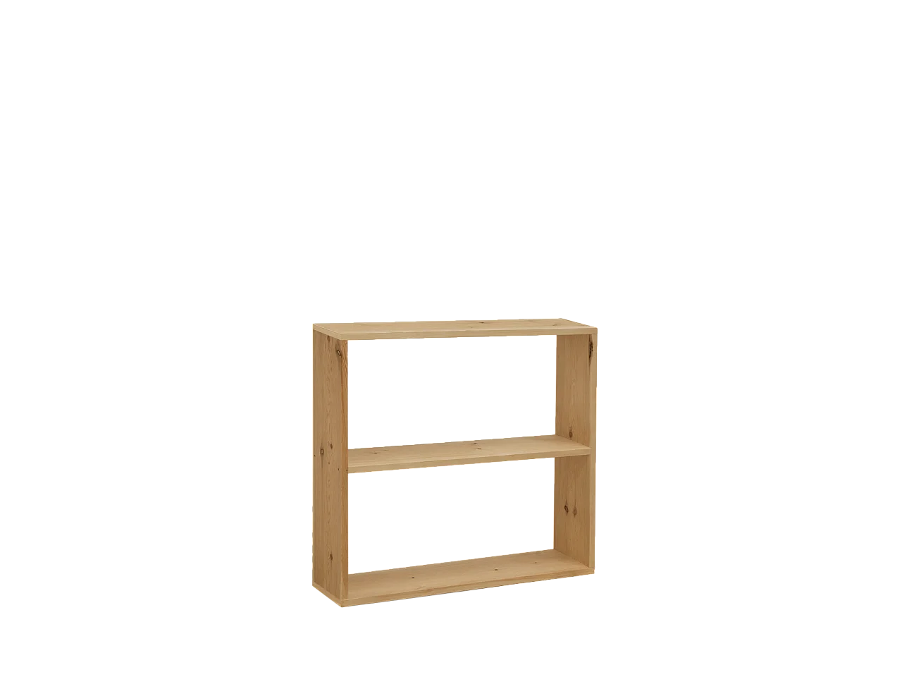 Estantería de madera maciza con 1 estante roble medio - SAURA - DECOWOOD