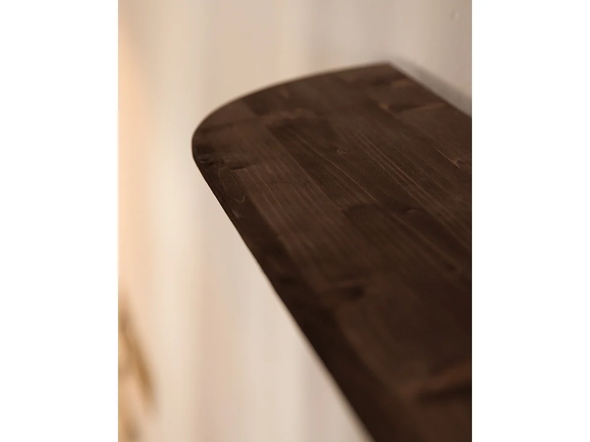 Ensemble 2 étagères en bois de sapin marron 120x3,2cm - BLOOM - DECOWOOD