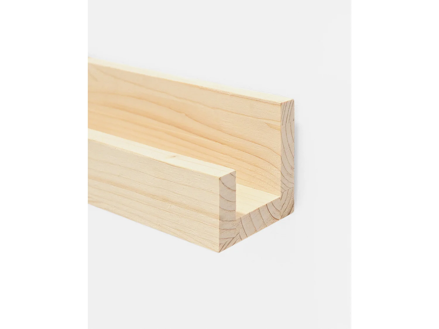 Pack 2 étagères flottantes en bois de pin naturel 50x7cm - DUC - DECOWOOD