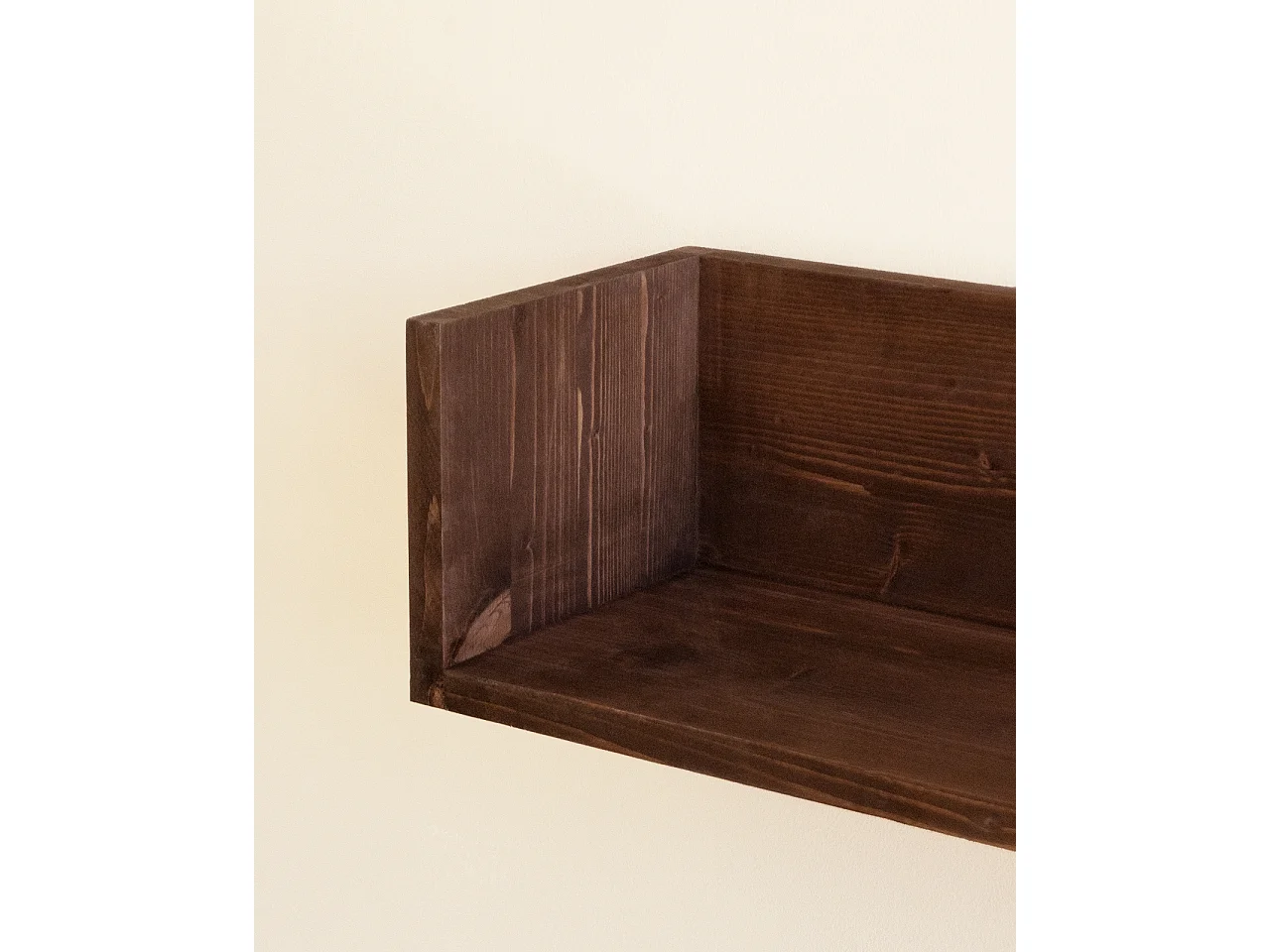 Étagère en bois massif ton marron de 120x16cm - ONA - DECOWOOD