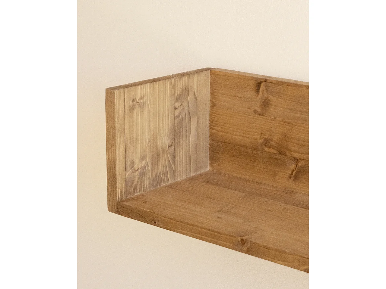 Étagère en bois massif ton vieilli de 120x16cm - ONA - DECOWOOD
