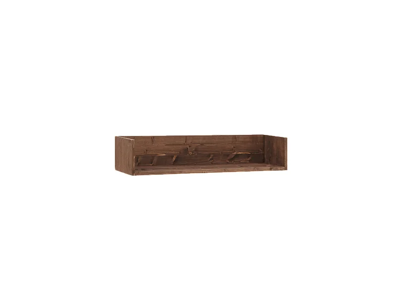 Étagère en bois massif ton marron de 90x16cm - ONA - DECOWOOD