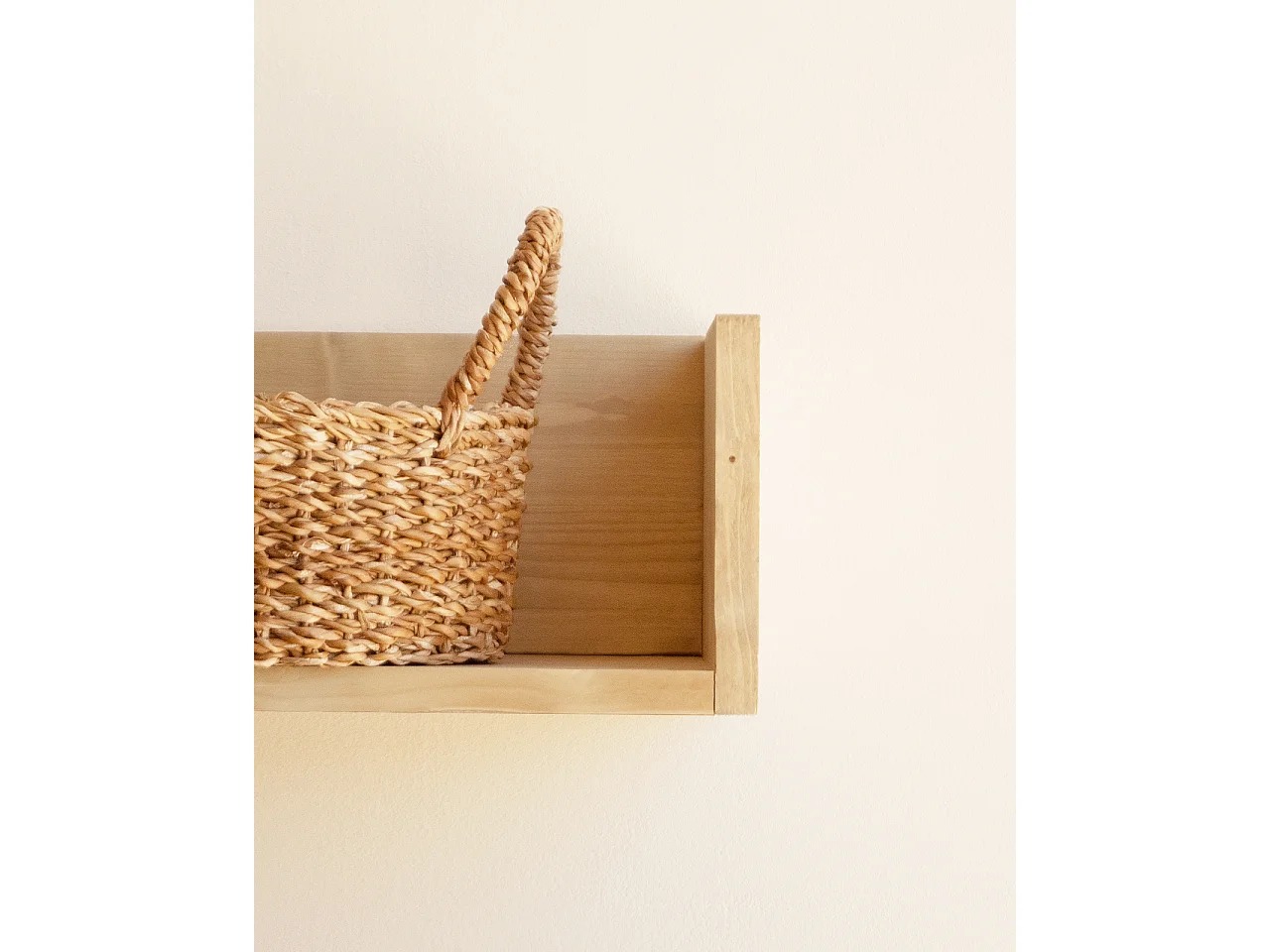 Étagère en bois massif ton marron de 120x16cm - ONA - DECOWOOD