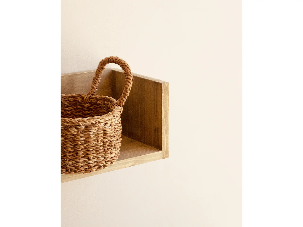 Étagère en bois massif ton vieilli de 90x16cm - ONA - DECOWOOD