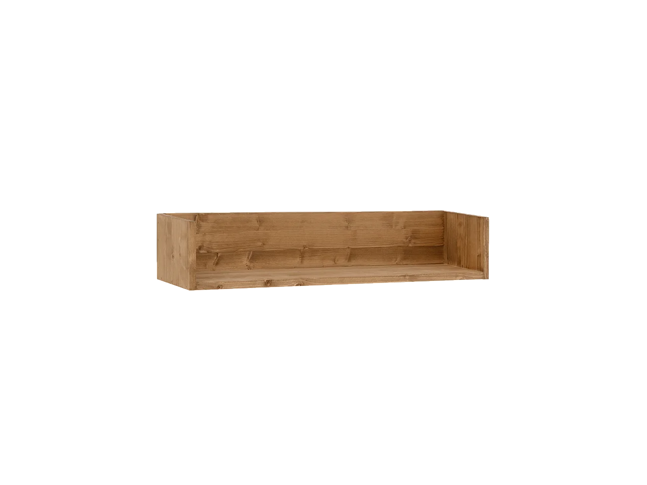 Étagère en bois massif ton vieilli de 90x16cm - ONA - DECOWOOD