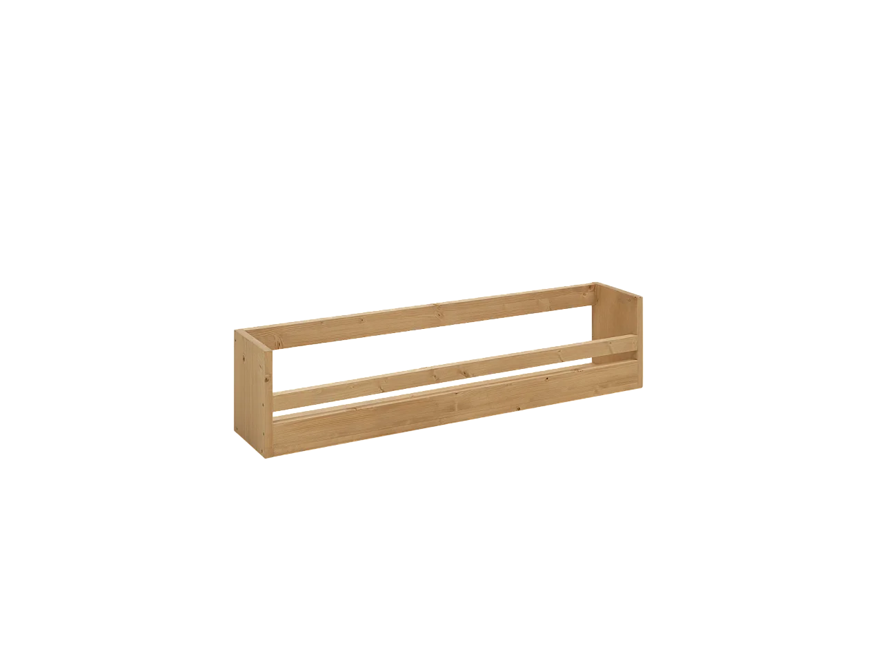 Estante / zapatero de madera maciza de abeto Decowood en tono roble medio de 53,5x25cm - BOX - DECOWOOD