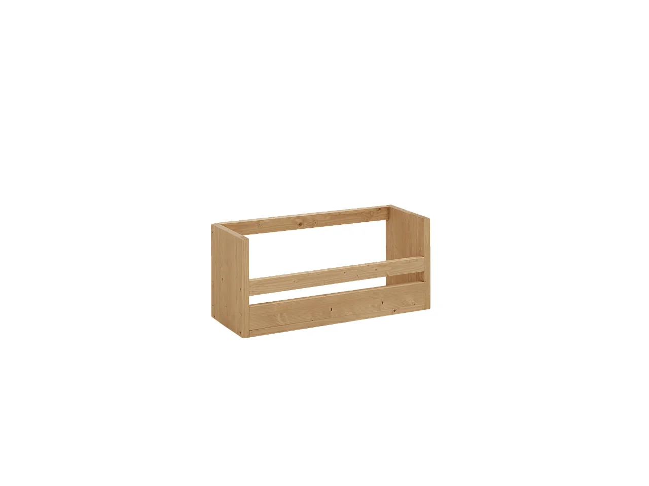 Sarpiera in legno massello in tono rovere medio 103,5x25cm - BOX - DECOWOOD