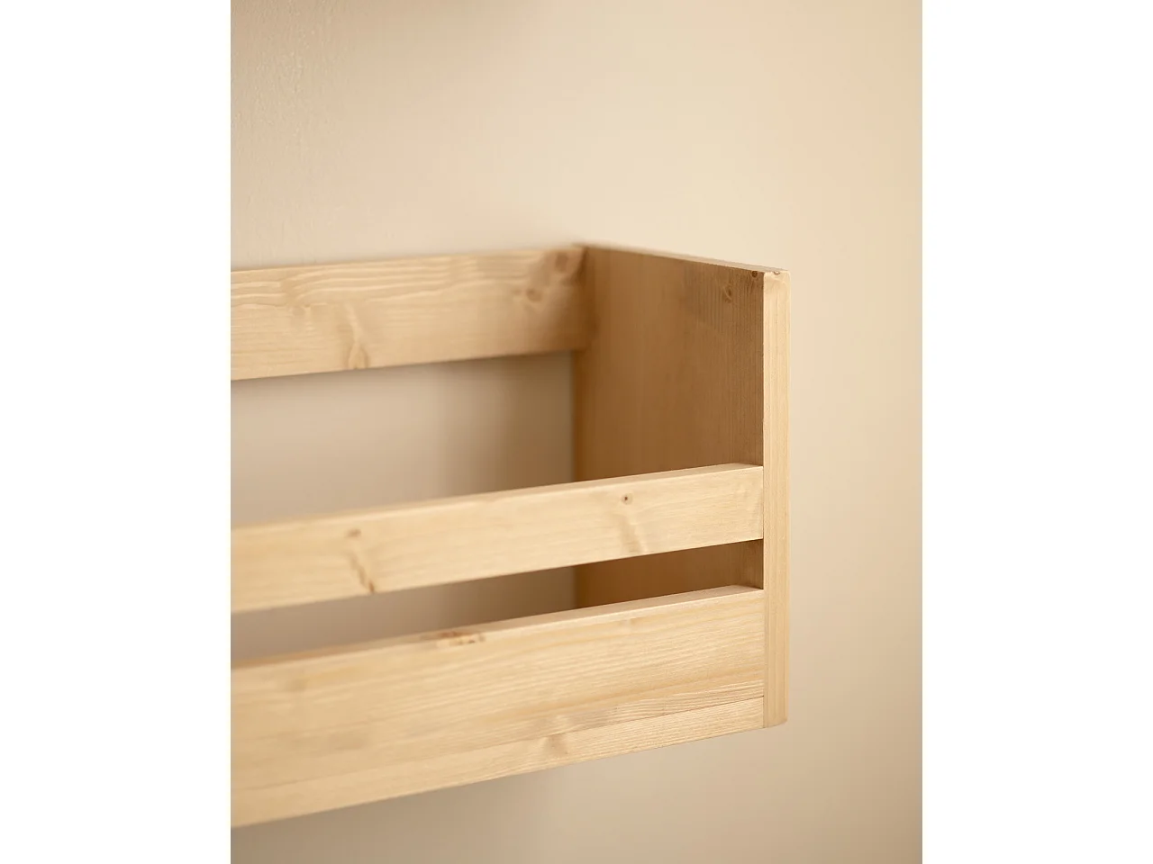 Sarpiera in legno massello in tono rovere medio 103,5x25cm - BOX - DECOWOOD