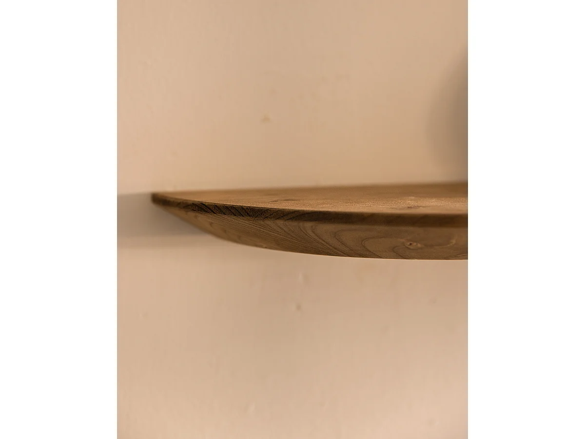 Étagère arrondie en bois de sapin flottant vieilli 200x3,2cm - BLOOM - DECOWOOD