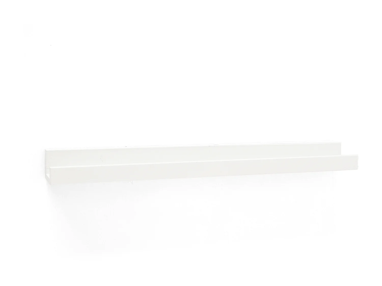 Pack 2 estantes de madera maciza flotante tono blanco 50cm - DUC - DECOWOOD