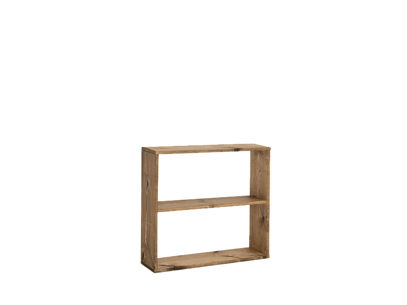 Étagère en bois de pin avec 1 étagère vieilli 80,2x73,1cm - SAURA - DECOWOOD