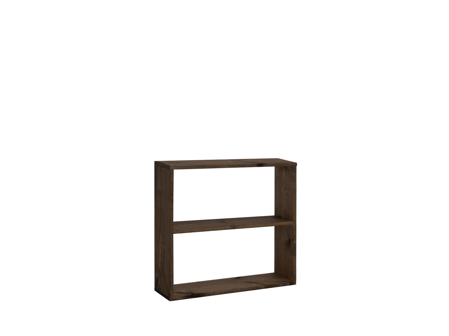 Estantería de madera maciza con 1 estante nogal - SAURA - DECOWOOD