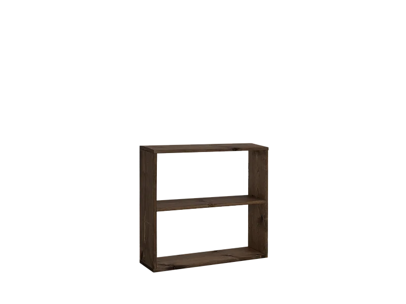 Estantería de madera maciza con 1 estante nogal - SAURA - DECOWOOD