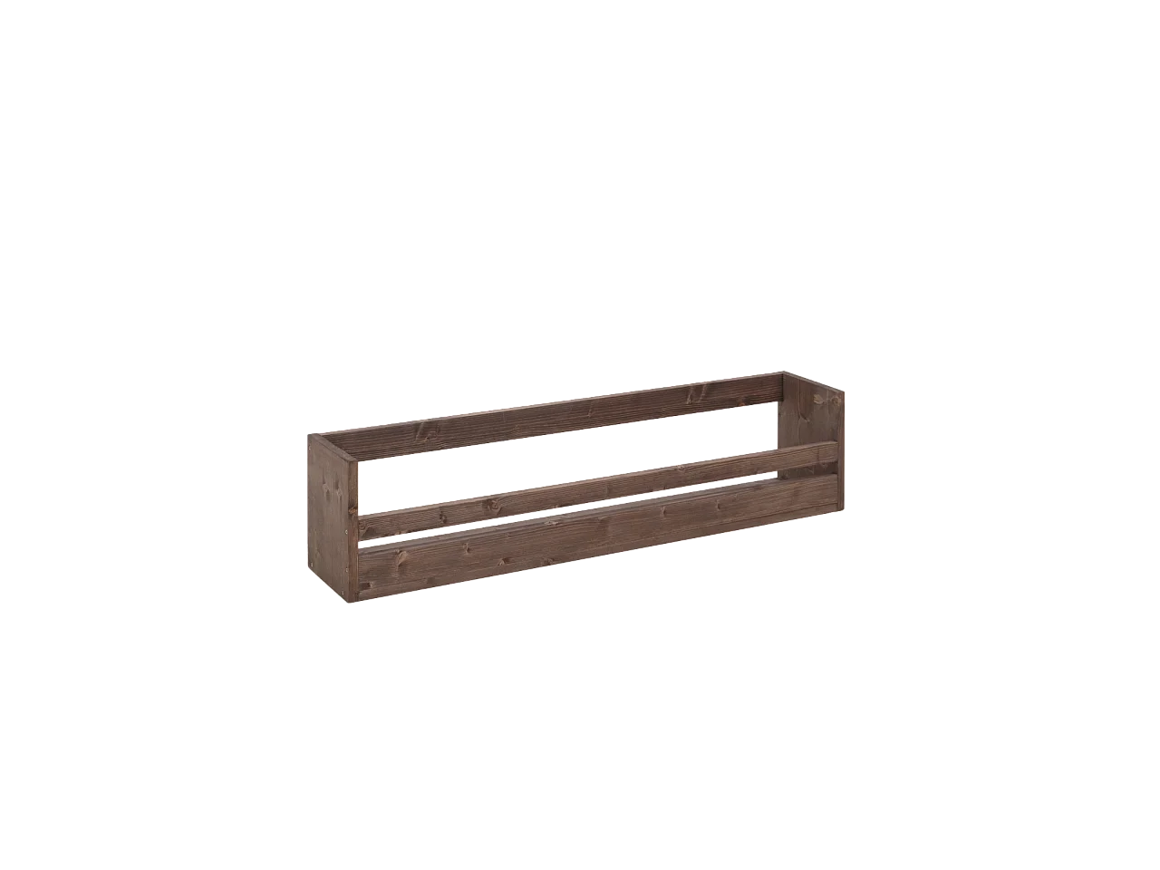 Sarpiera in legno massello in tono noce 103,5x25cm - BOX - DECOWOOD