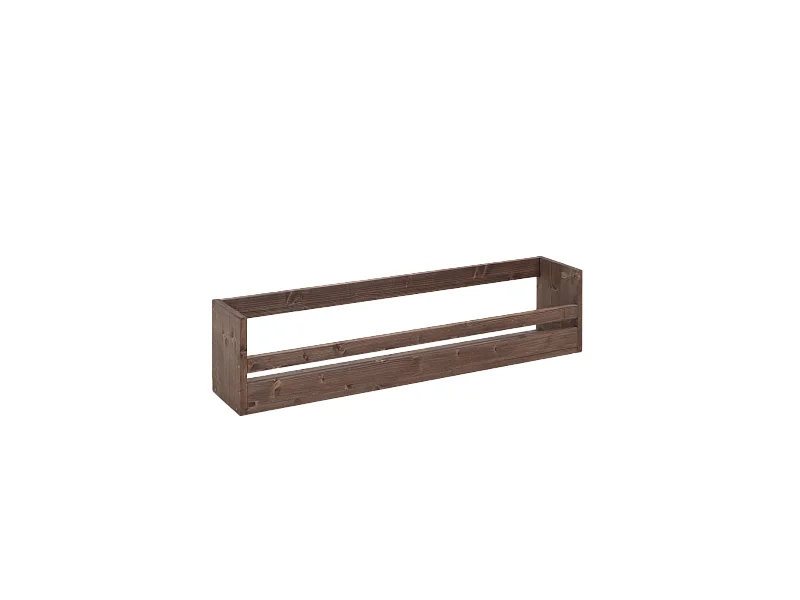 Étagère à chaussures en bois de sapin ton marron 103,5x25cm - BOX - DECOWOOD