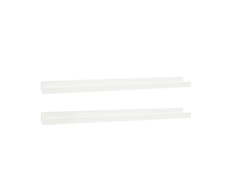 Pack 2 étagères flottantes en bois de pin blanc 100x7cm - DUC - DECOWOOD