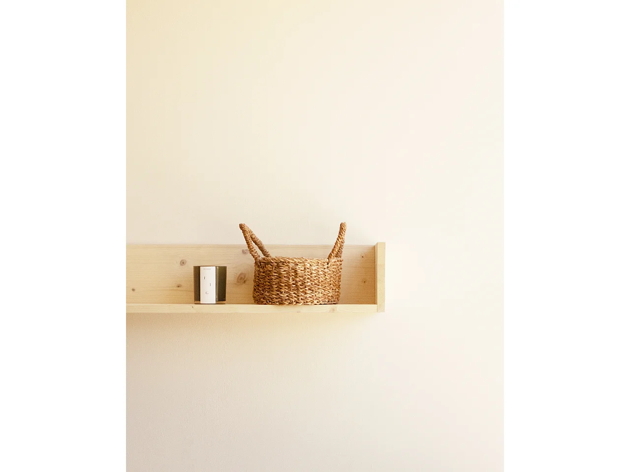 Scaffale in legno massello in colore naturale da 90cm - ONA - DECOWOOD