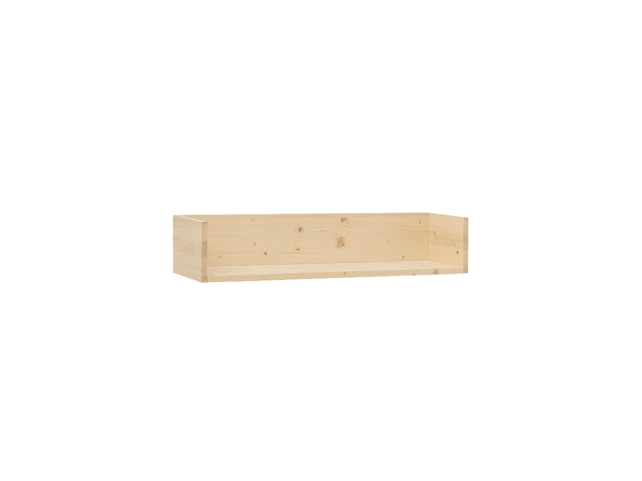 Étagère en bois massif ton naturel de 90x16cm - ONA - DECOWOOD