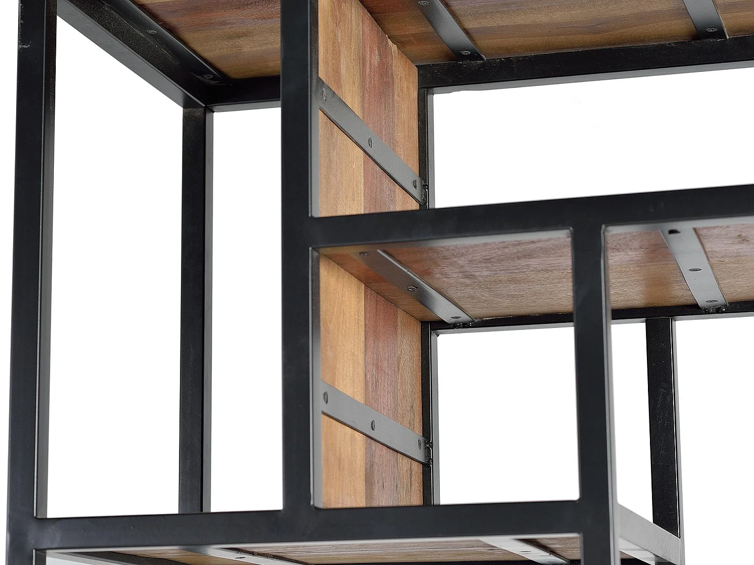 Tag in gerecycled hout en gekleurd metaal