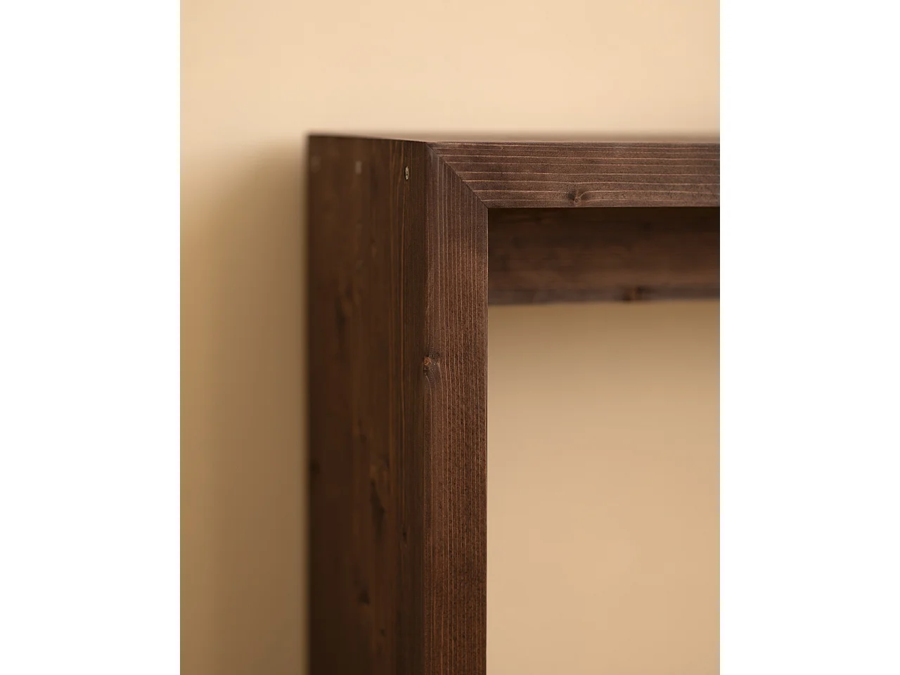 Consolle in legno massello in tono noce 120x80cm - TELVA - DECOWOOD