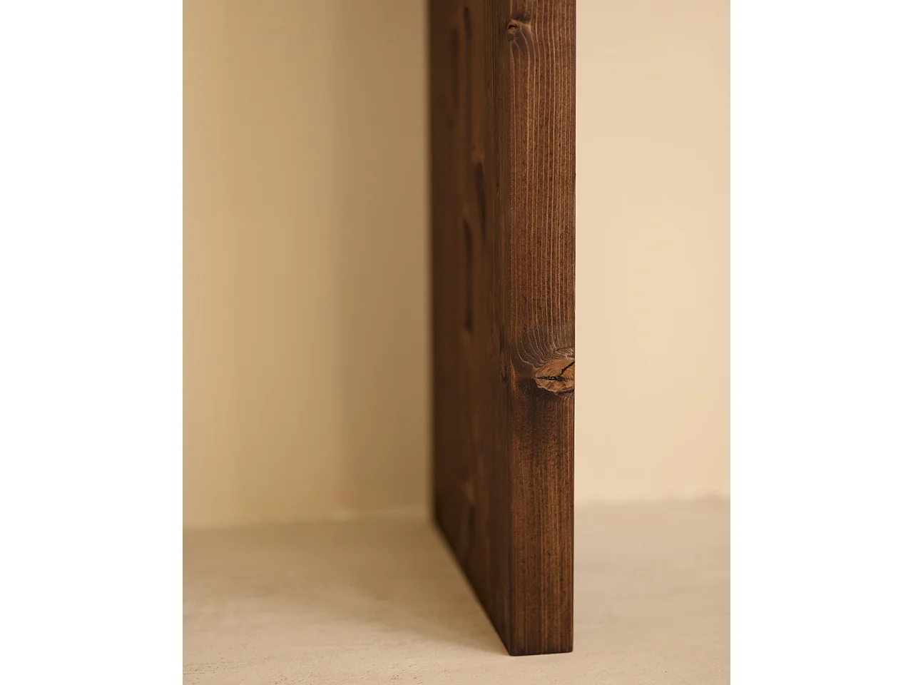 Consolle in legno massello in tono noce 120x80cm - TELVA - DECOWOOD