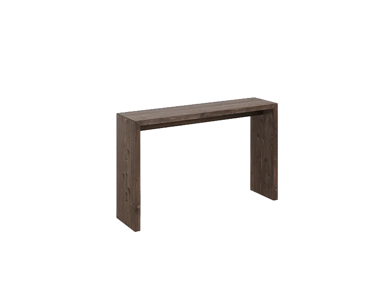 Console en bois de sapin ton marron 120x80cm - TELVA - DECOWOOD