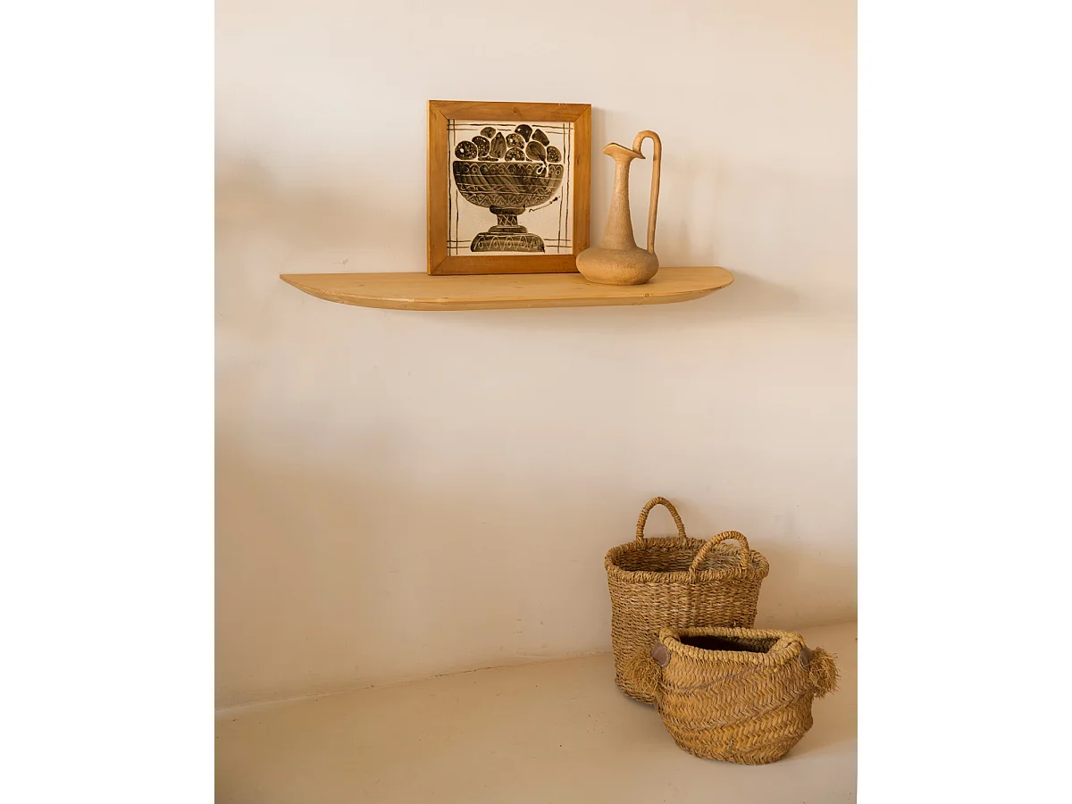 Console Vestibule en bois ton marron 100x3,2cm - BLOOM - DECOWOOD