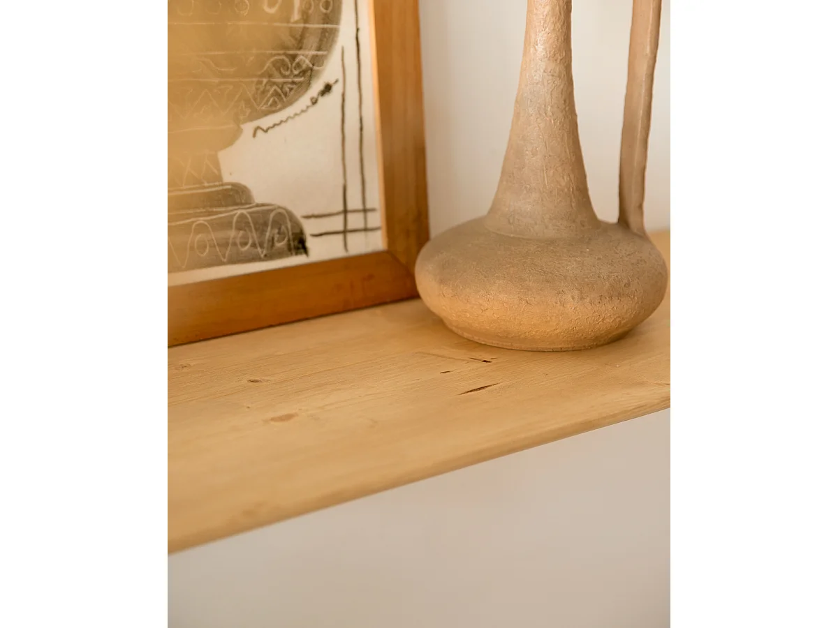 Console Vestibule en bois ton marron 100x3,2cm - BLOOM - DECOWOOD