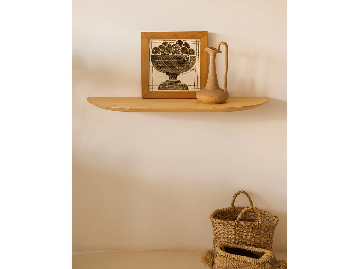 Console Vestibule en bois ton marron 100x3,2cm - BLOOM - DECOWOOD