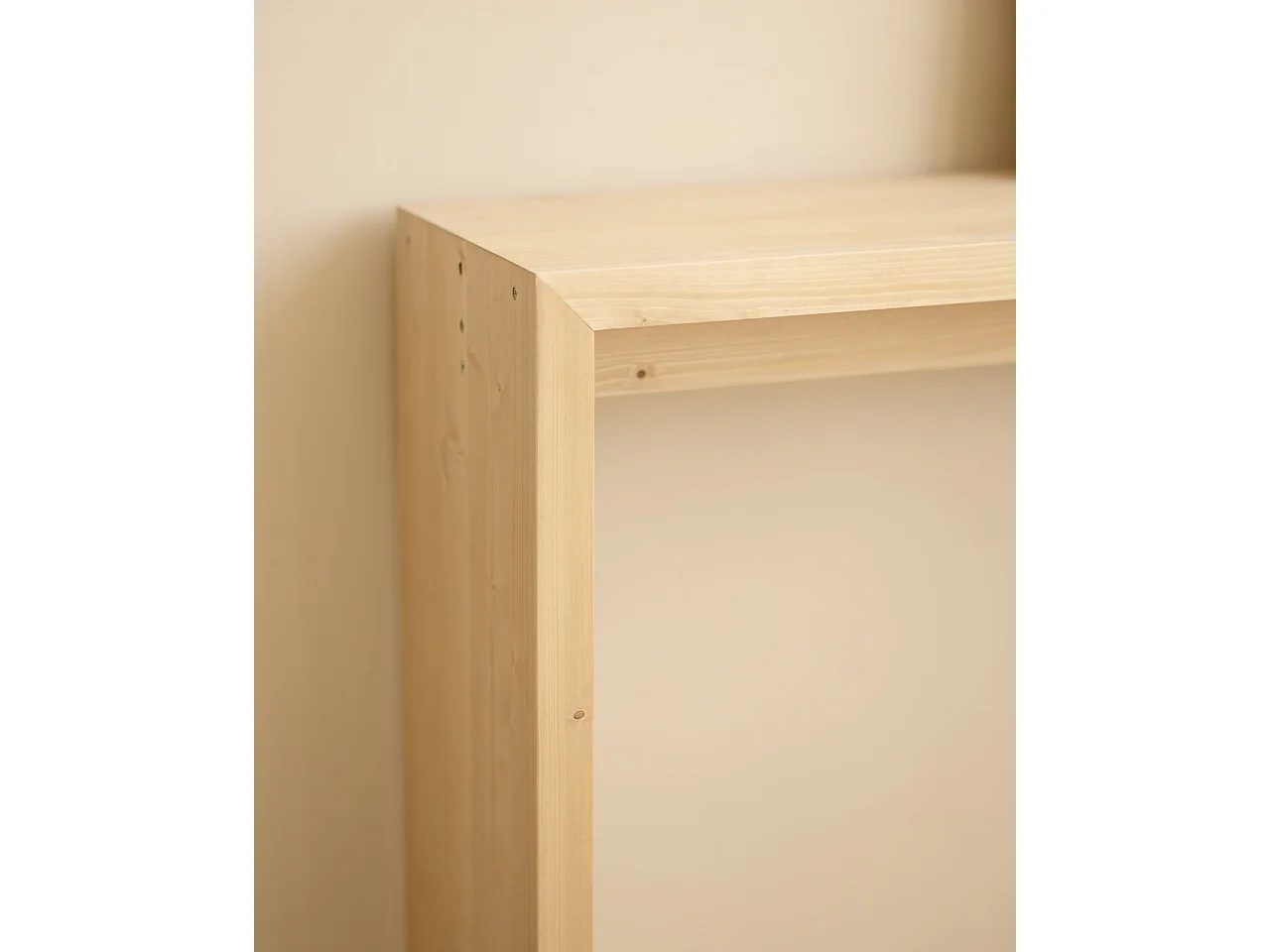 Consola de madera maciza de abeto Decowood en tono roble medio de 120x80cm - TELVA - DECOWOOD