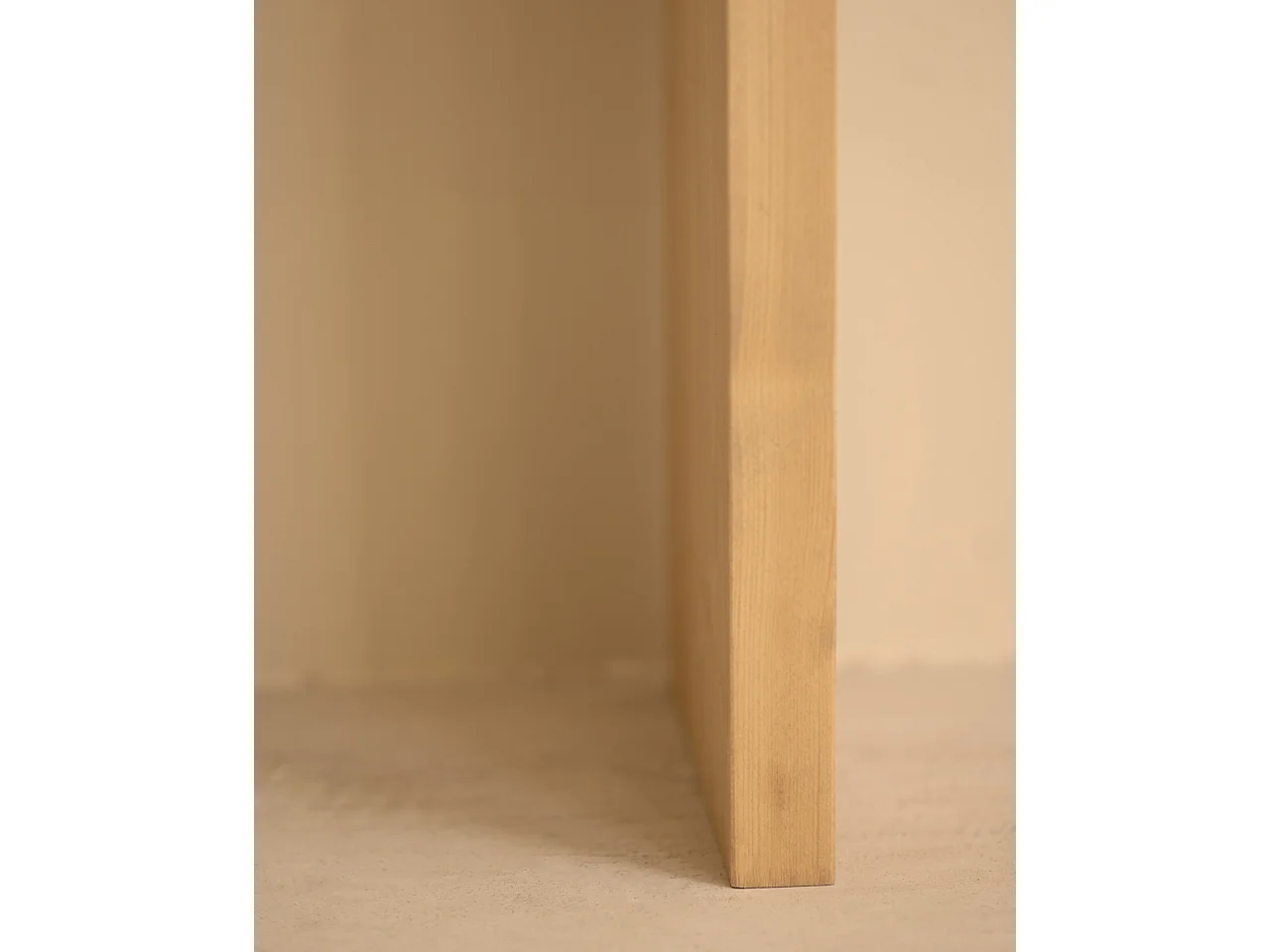 Consola de madera maciza de abeto Decowood en tono roble medio de 120x80cm - TELVA - DECOWOOD