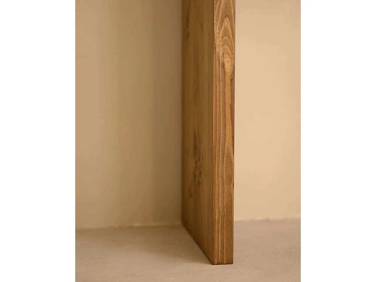 Consolle in legno massello in tono rovere scuro 120x80cm - TELVA - DECOWOOD