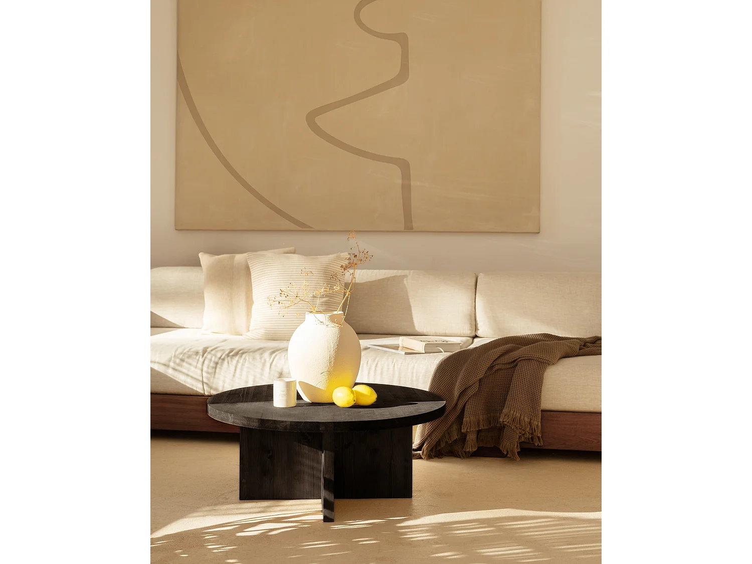 Ensemble 2 tables en bois de sapin noir 80x30cm - TOKYO - DECOWOOD