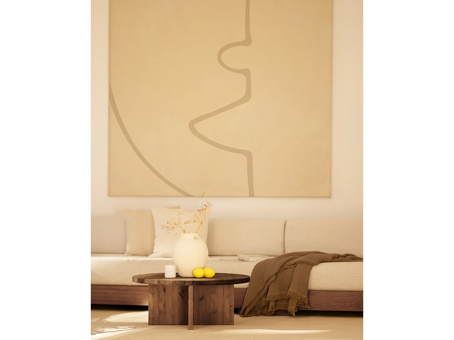 Ensemble 2 tables en bois de sapin marron 80x30cm - TOKYO - DECOWOOD