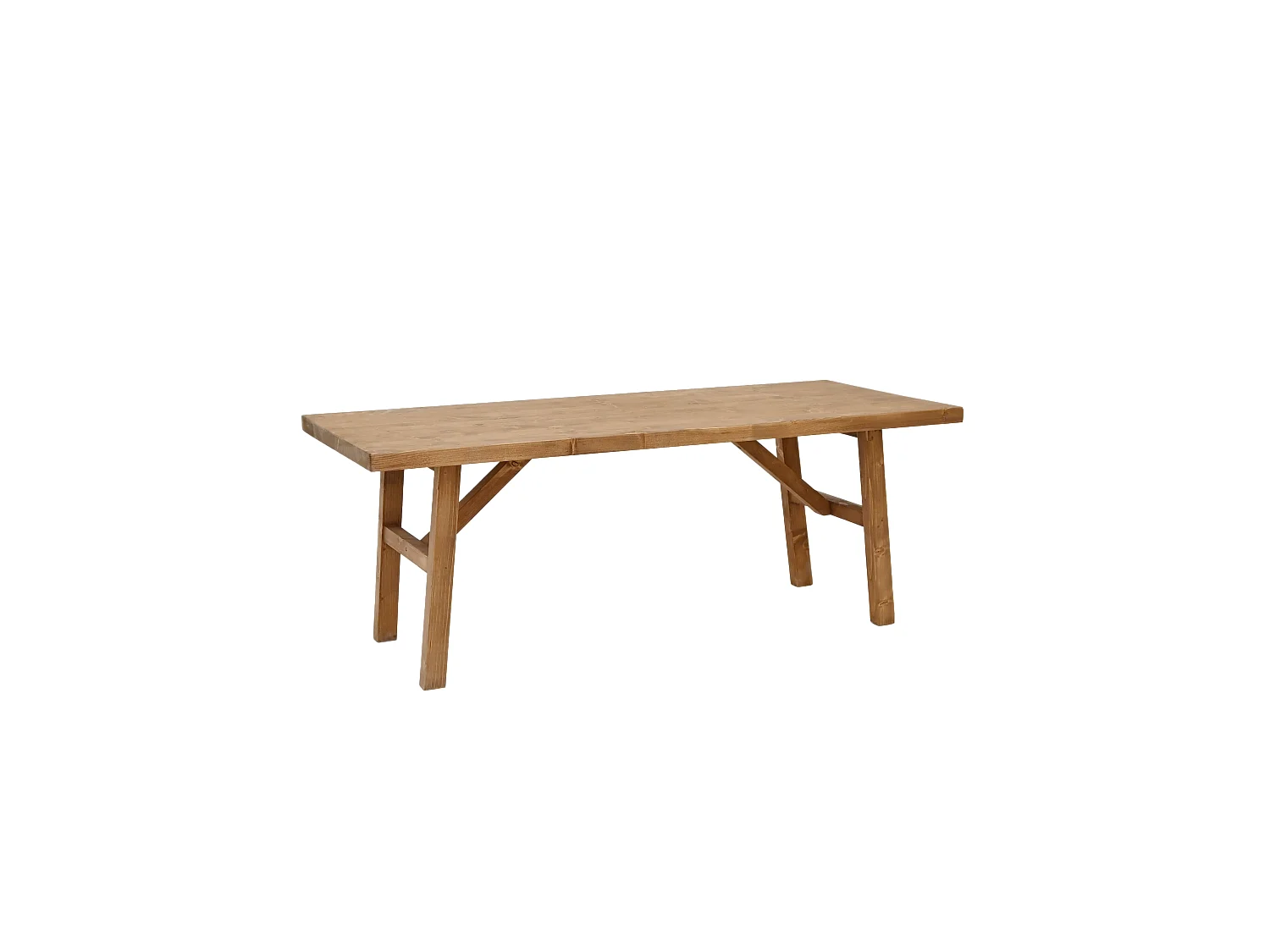 Table basse en bois de sapin vieilli 120x45cm - SIEP - DECOWOOD