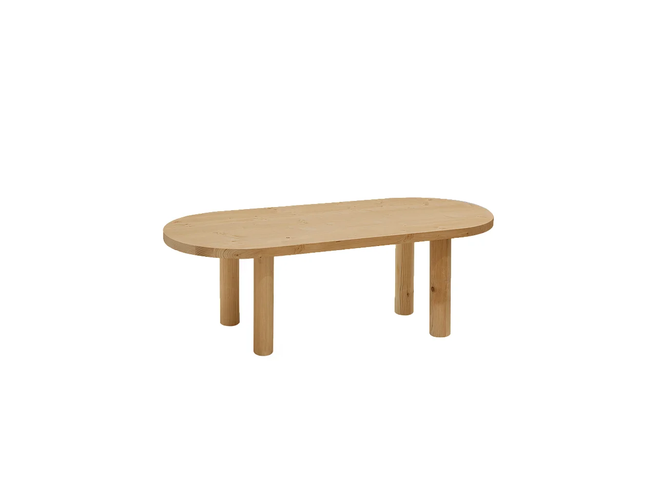 Table basse en bois ton marron 120x40cm - GINA - DECOWOOD