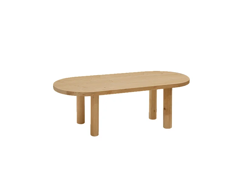 Table basse en bois ton marron 120x40cm - GINA - DECOWOOD