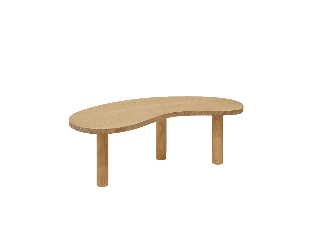 Table basse en bois marron 118,5x40cm - GINA - DECOWOOD