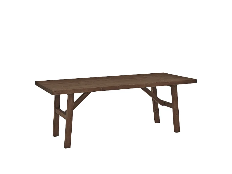 Table basse en bois de sapin marron 120x45cm - SIEP - DECOWOOD
