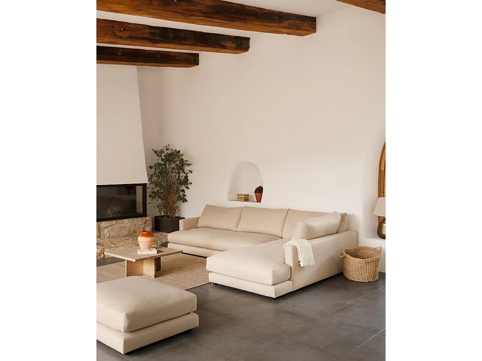 Tavolino quadrato in legno massiccio colore marrone chiaro 80x33,22cm - TENA - DECOWOOD