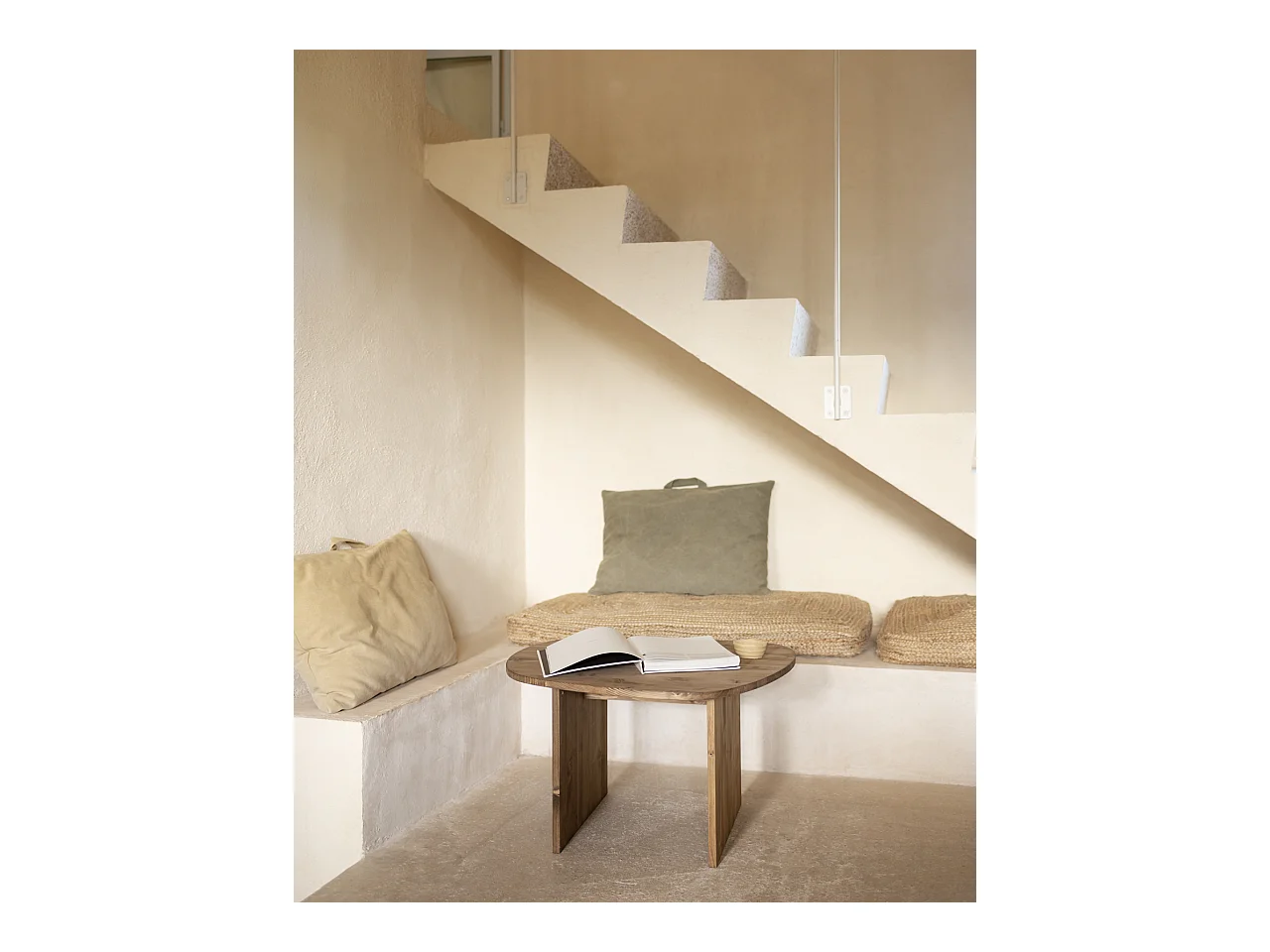 Table basse en bois de sapin vieilli 74,3x43,25cm - MUR - DECOWOOD