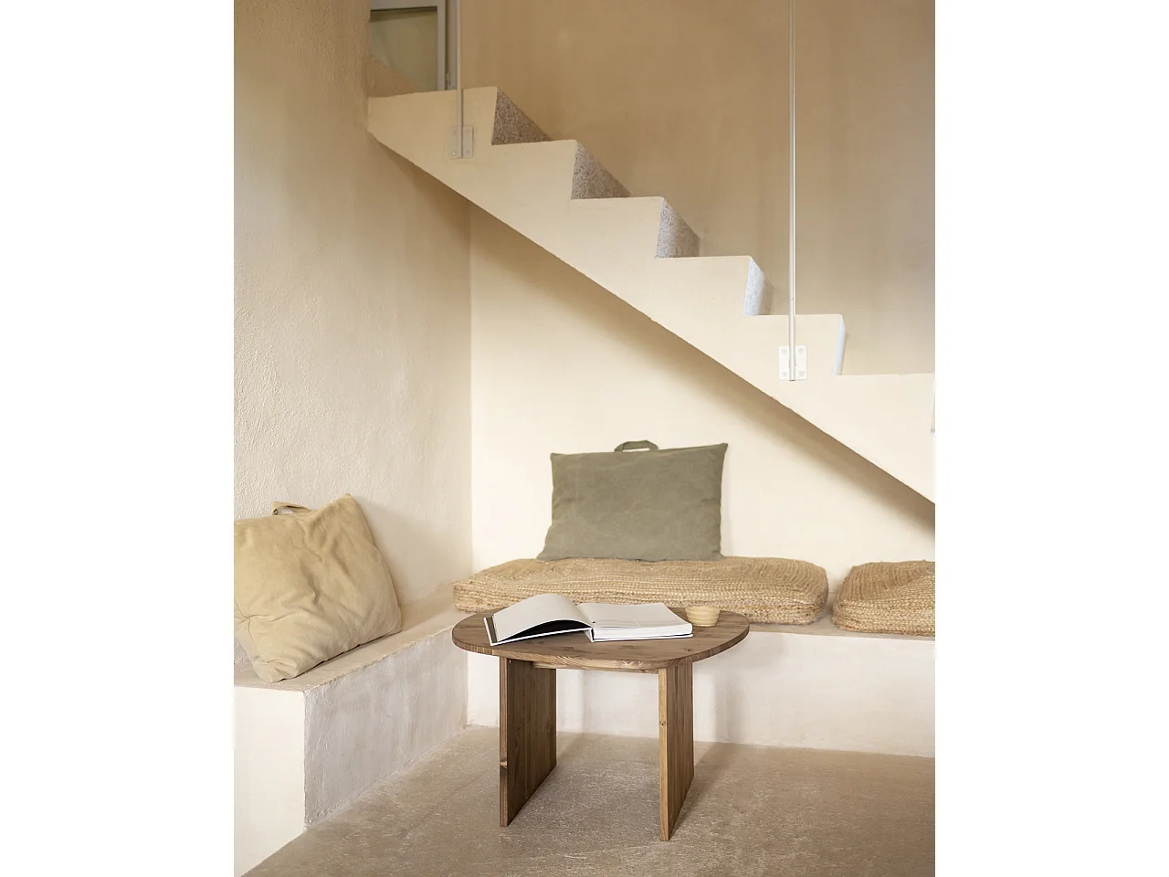 Table basse en bois de sapin vieilli 74,3x43,25cm - MUR - DECOWOOD